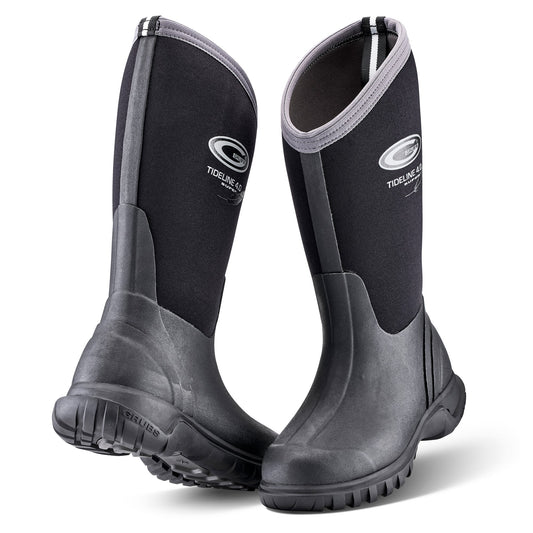 Grubs Boots Tideline Wellies Unisex - Black