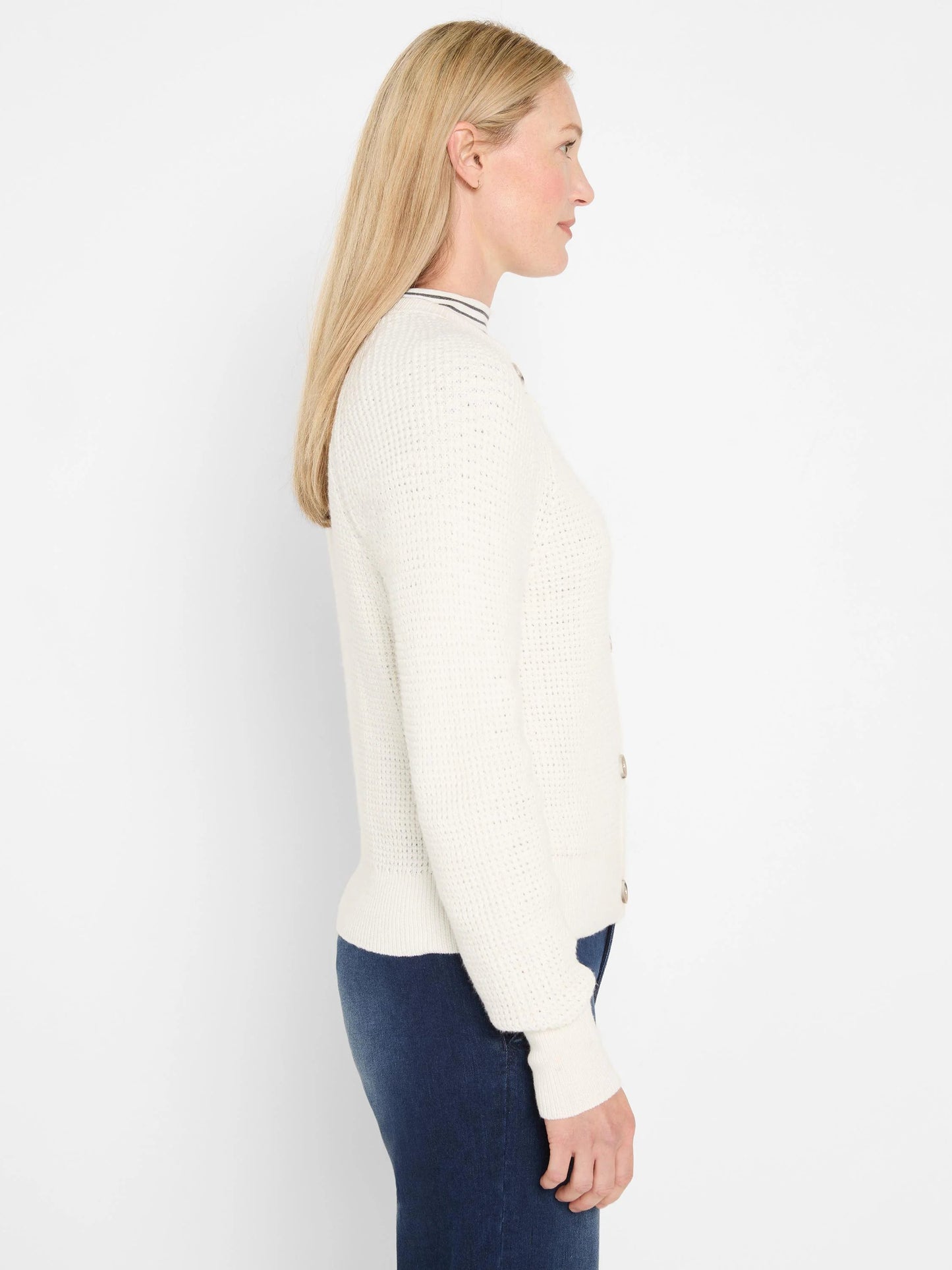 Waffle Tuck Cardigan