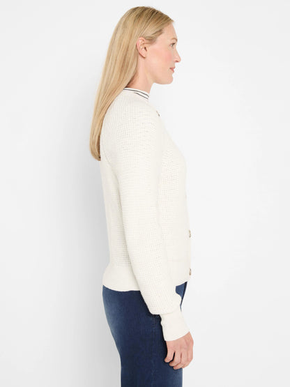 Waffle Tuck Cardigan