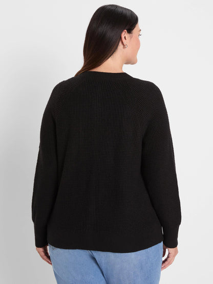 Waffle Tuck Cardigan