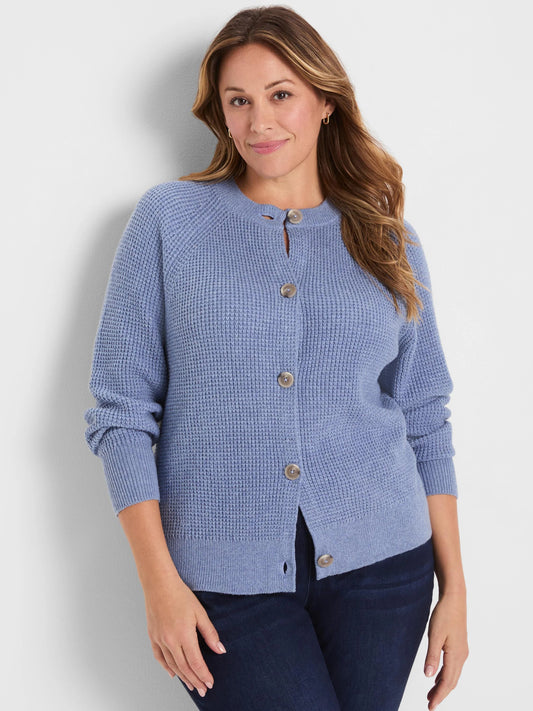 Waffle Tuck Cardigan