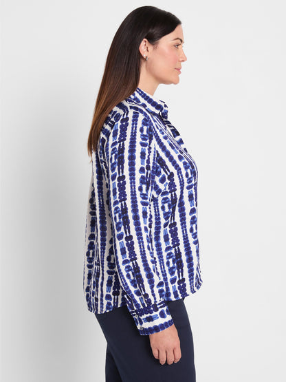Shibori Stripe Top