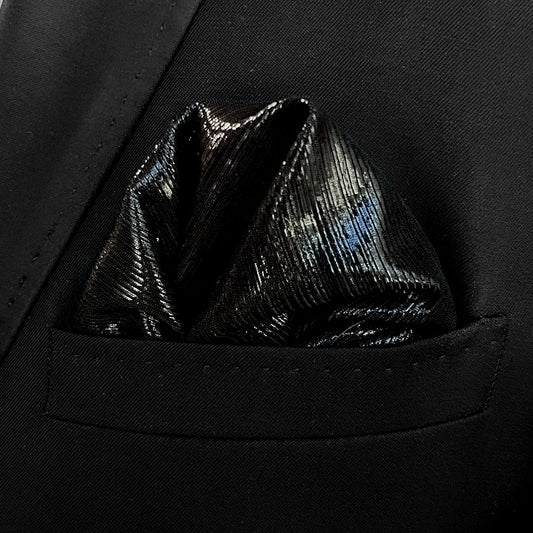 Black Lustre Pocket Square
