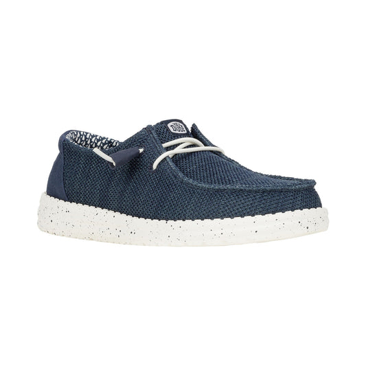 HEYDUDE Wendy Stretch Sox Womens Shoes - Navy