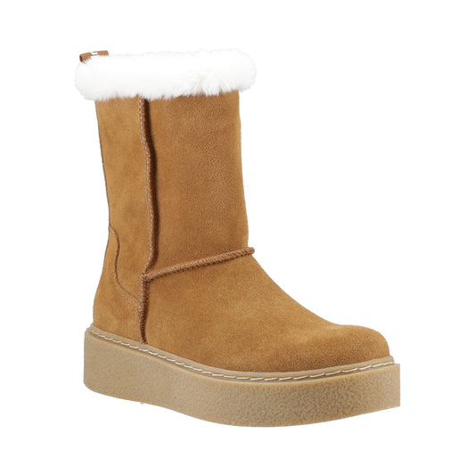 Hush Puppies Becca Mid Boot Womens - Tan