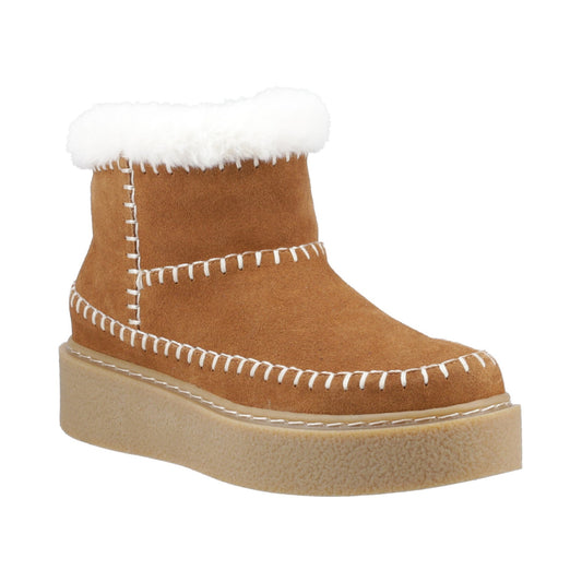 Hush Puppies Brielle Stitch Boot Womens - Tan