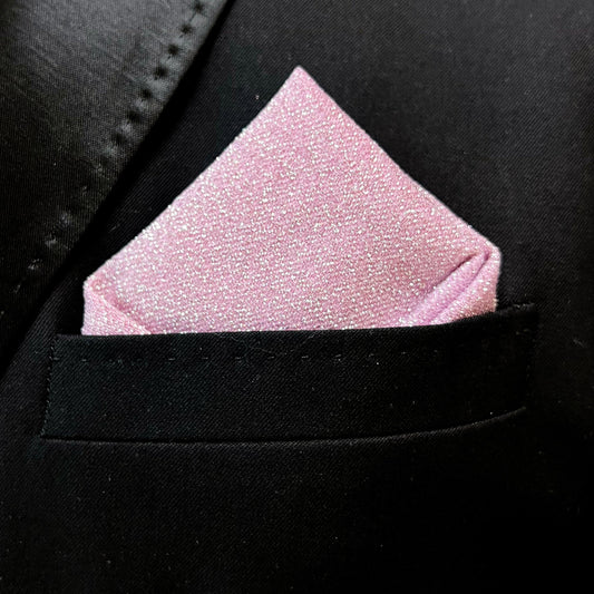 Lavender Shimmer Pocket Square