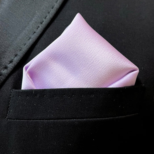 Lavender Satin Pocket Square