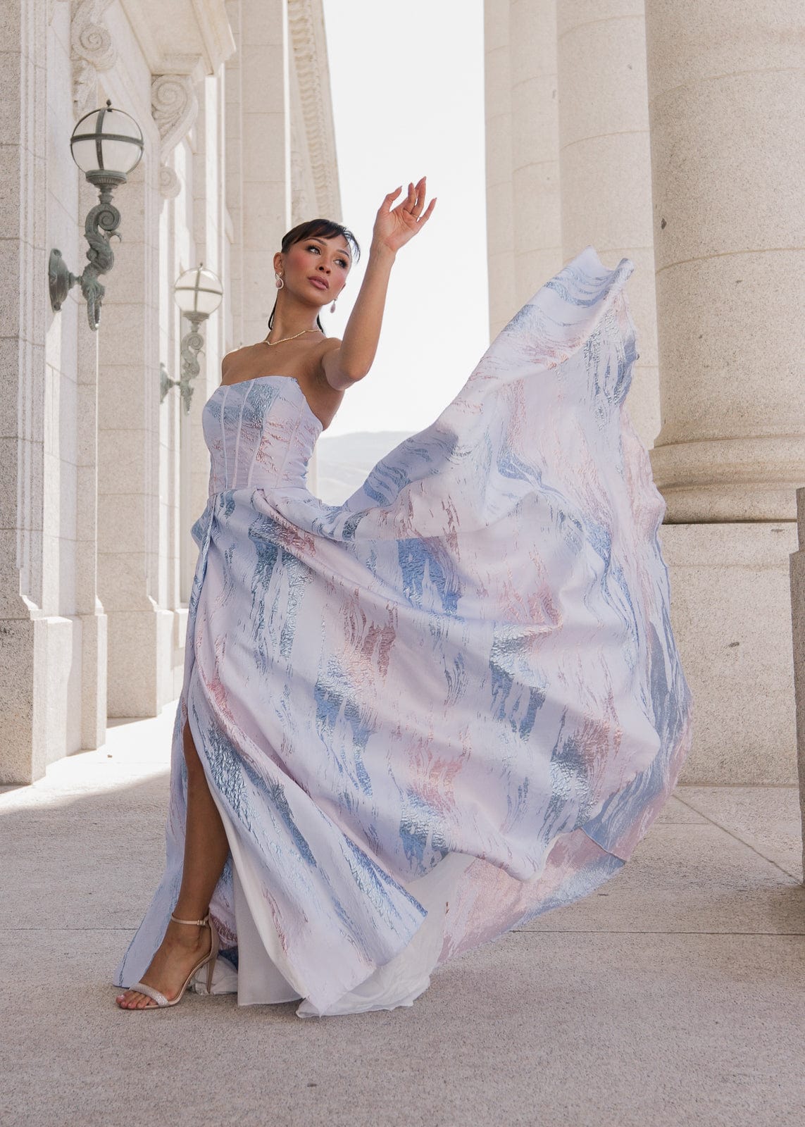 Nessa Metallic Dress