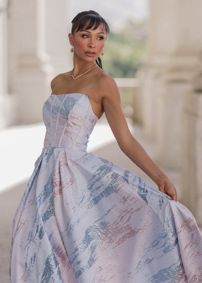 Nessa Metallic Dress